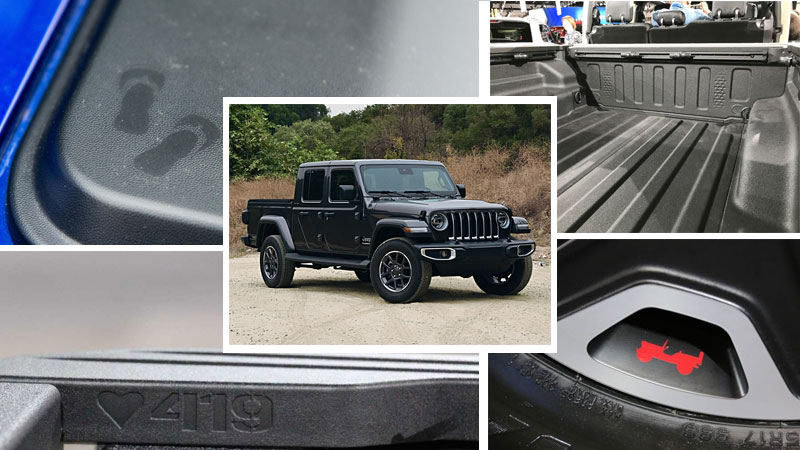 Hidden Jeep Gladiator Easter Egg locations