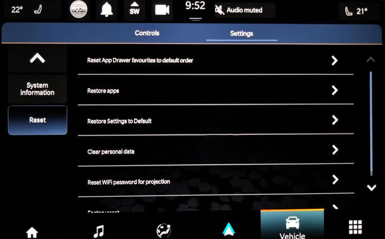 jeep compass touch screen reset